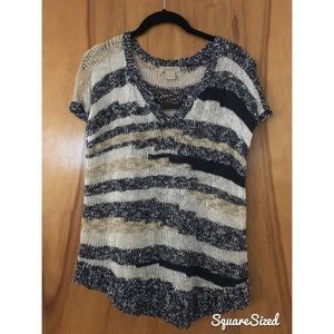Lucky brand short sleeve sweater shirt